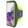 Mobiparts Comfort Fit Brassard Téléphone Samsung Galaxy S20 Brassard Coque de Sport en Neoprène - Neon Green