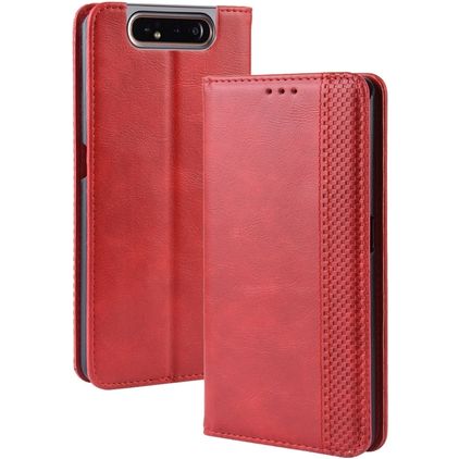 Mobigear Sensation Samsung Galaxy A80 Étui Portefeuille - Rouge