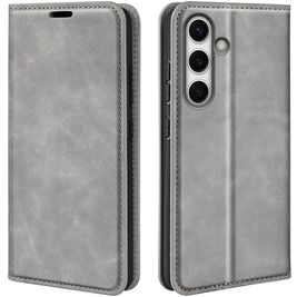 Mobigear Retro Slim Housse Samsung Galaxy S24 FE Etui Porte-Monnaie - Gris