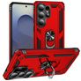 Mobigear Armor ring Coque Samsung Galaxy S26 Ultra Coque arrière Rigide Anti-Chocs avec Anneau-Support - Rouge
