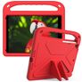 Mobigear AeroArmor Coque iPad 7 (2019) Coque de tablette pour enfants avec Poignée Enfants en EVA + Porte-crayon - Rouge