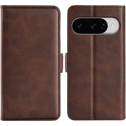 Mobigear Slim Magnet Google Pixel 10 Étui Portefeuille - Marron