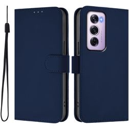 Mobigear Urban Wallet Housse OPPO Reno 12 Pro Etui Porte-Monnaie - Bleu Marin