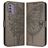 Mobigear Butterfly Housse Nokia G42 Etui Porte-Monnaie - Gris