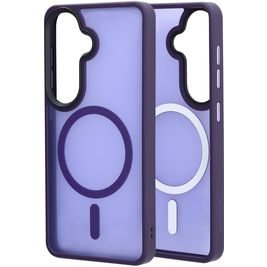 Mobiparts Hardcover Coque Samsung Galaxy S26 MagSafe Coque arrière Rigide - Satin Purple