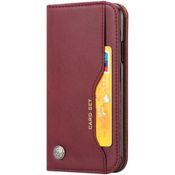 Mobigear Card Set Housse HONOR 8S Etui Porte-Monnaie - Bordeaux