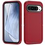 Mobigear Rugged Coque Google Pixel 9 Pro Coque arrière Rigide Anti-Chocs - Rouge