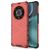 Mobigear Honeycomb Coque HONOR Magic 4 Pro Coque arrière Rigide Anti-Chocs - Rouge