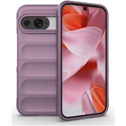Mobigear Bumpy Coque Google Pixel 9 Pro Coque arrière en TPU Souple - Violet
