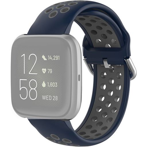 Mobigear Sport Plus Buckle Bracelet Silicone Fitbit Versa 2 Fermeture boucle ardillon - Bleu