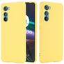 Mobigear Rubber Touch Coque Motorola Edge 30 Coque arrière en Silicone - Jaune