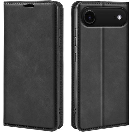 Mobigear Retro Slim iPhone Air Étui Portefeuille - Noir