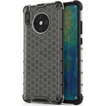 Mobigear Honeycomb Coque Huawei Mate 30 Coque arrière Rigide Anti-Chocs - Gris