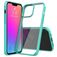 Mobigear Crystal iPhone 13 Pro Max Plastique rigide Coque arrière - Transparent / Turquoise