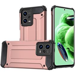 Mobigear Outdoor POCO X5 Plastique rigide Coque arrière Antichoc - Rose doré
