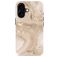 MIO iPhone 16 MagSafe Plastique rigide Coque arrière - Gold Marble