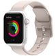 Mobigear Dashed Bracelet Silicone Apple Watch Fermeture boucle ardillon - 49/46/45/44 mm - Lumière stellaire