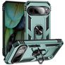 Mobigear Armor Ring Coque Google Pixel 9 Coque arrière Rigide Anti-Chocs avec Anneau-Support - Vert