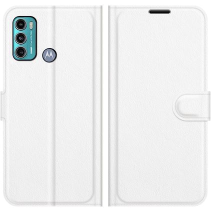 Mobigear Classic Housse Motorola Moto G60 Etui Porte-Monnaie - Blanc