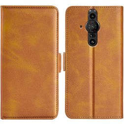 Mobigear Slim Magnet Sony Xperia Pro-I Étui Portefeuille - Cognac