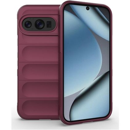 Mobigear Bumpy Coque Google Pixel 10 Coque arrière en TPU Souple - Wine Red