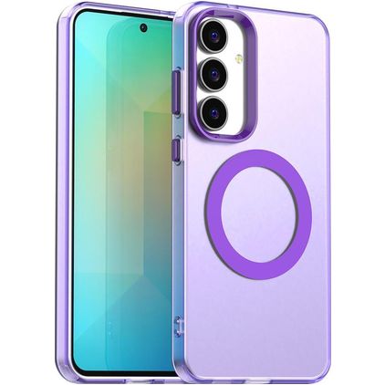 Mobigear Shockproof Coque Samsung Galaxy S25 FE MagSafe Coque arrière Rigide - Violet