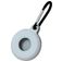 Mobigear Circle Key Coque Apple AirTag Porte-clés en en TPU Souple - Blanc