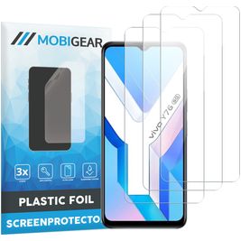 Mobigear Vivo Y76 Protection d'écran Film - Compatible Coque (Lot de 3)