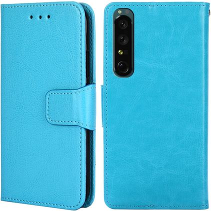 Mobigear Wallet Housse Sony Xperia 1 IV Etui Porte-Monnaie - Bleu