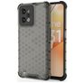 Mobigear Honeycomb Coque Realme C31 Coque arrière Rigide Anti-Chocs - Noir