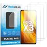 Mobigear POCO X3 Protection d'écran Film - Compatible Coque (Lot de 3)