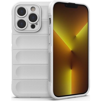 Mobigear Bumpy iPhone 14 Pro TPU souple Coque arrière - Blanc