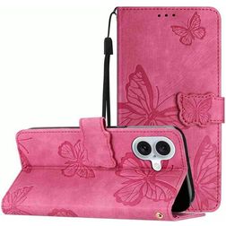 Mobigear Butterfly Housse iPhone 17 Etui Porte-Monnaie - Rouge