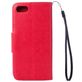 Mobigear Flowers Housse iPhone SE (2020) Etui Porte-Monnaie - Magenta