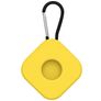 Mobigear Square Key Coque Apple AirTag Porte-clés en Silicone Souple - Jaune