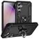 Mobigear Armor Ring Samsung Galaxy S23 FE Plastique rigide Coque arrière Antichoc avec bague de maintien - Noir