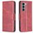 Mobigear Excellent Housse Motorola Moto G200 5G Etui Porte-Monnaie - Rouge