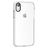 Mobigear Full Bumper Coque iPhone XS Coque arrière Rigide Anti-Chocs - Blanc / Transparent
