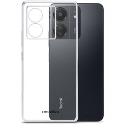 Mobilize Gelly Coque Transparente Xiaomi Redmi 13C Coque arrière en TPU Souple - Transparent