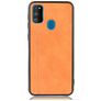 Mobigear Stitch Coque Samsung Galaxy M21 Coque arrière - Orange