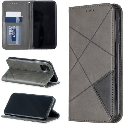 Mobigear Rhombus Slim Housse iPhone 11 Etui - Gris