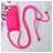 Mobigear Lanyard Card iPhone 15 Coque avec cordon en Silicone et Porte-Cartes - Rose