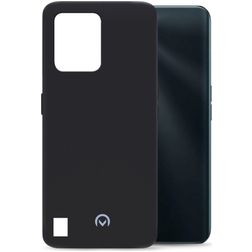 Mobilize Rubber Gelly Coque Realme C31 Coque arrière en TPU Souple - Matt Black