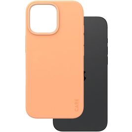 CARE by PanzerGlass Fashionable Coque iPhone 16 Pro Max MagSafe Coque arrière en Silicone - Peachy CARE by PanzerGlass Fashionable Coque iPhone 16 Pro Max MagSafe Coque arrière en Silicone - Peachy