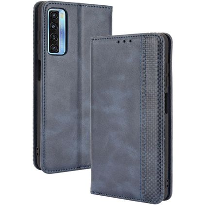 Mobigear Sensation Housse TCL 20 5G Etui Porte-Monnaie - Bleu