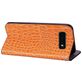 Mobigear Croco Glitter Housse Samsung Galaxy S10 Plus Etui Porte-Monnaie - Orange