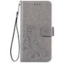 Mobigear Clover Samsung Galaxy A32 4G Étui Portefeuille - Gris