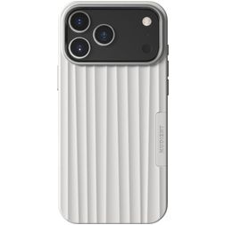 Nudient Bold iPhone 18 Pro Max MagSafe Plastique rigide Coque arrière - Chalk White