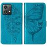Mobigear Butterfly Housse Motorola Moto G84 Etui Porte-Monnaie - Bleu