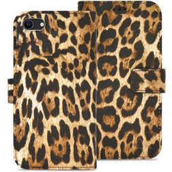 My Style Flex Wallet Housse iPhone SE (2022) Etui Porte-Monnaie - Wild Leopard